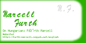 marcell furth business card